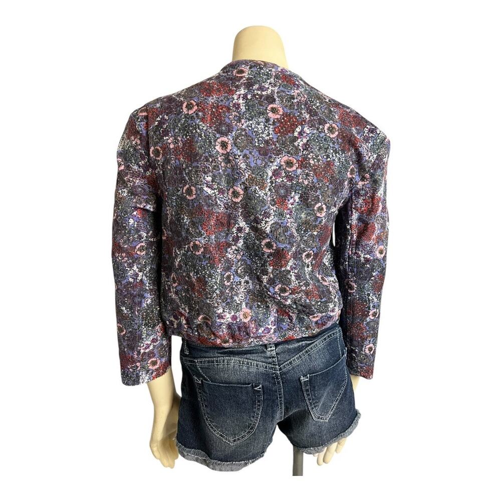 Handmade Floral Lace Bolero Jacket Blazer Cottage Granny Boho Xs S - Picture 4 of 5